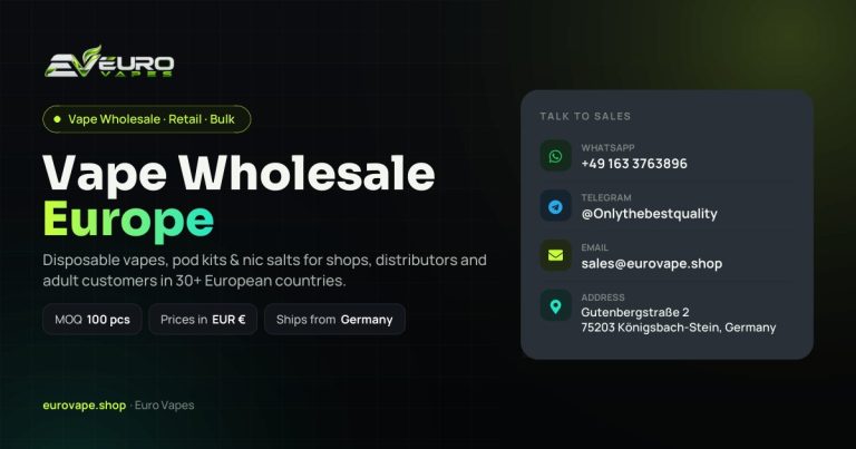 Vape wholesale europe – Euro Vapes, vape wholesaler in Germany