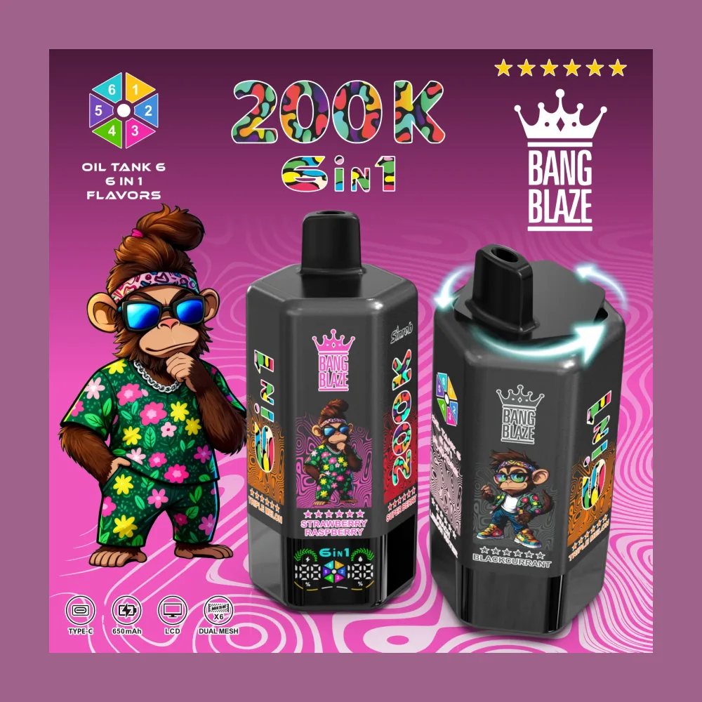 Bang Blaze 200K 6-in-1 wholesale – buy in bulk from Euro Vapes Germany