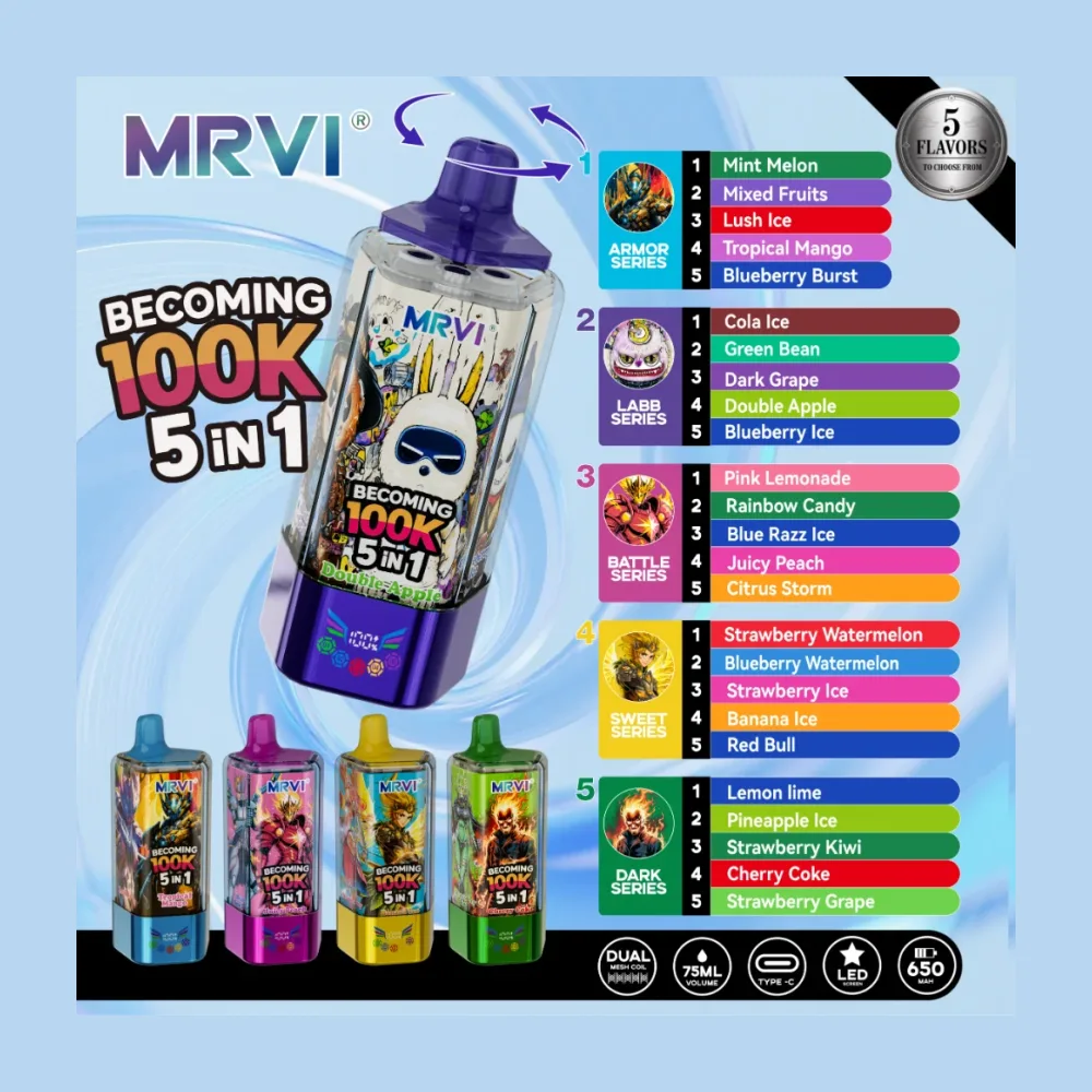 MRVI Becoming 100K 5-in-1 wholesale – buy in bulk from Euro Vapes Germany