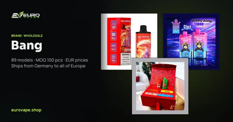 Bang wholesale – buy Bang vapes in bulk from Euro Vapes Germany
