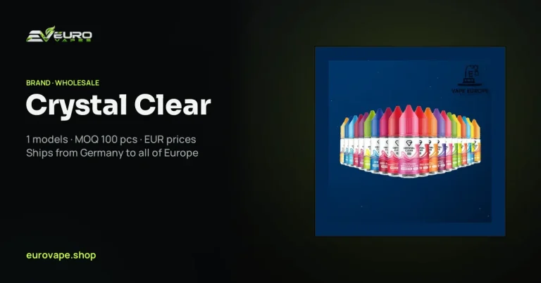 Crystal Clear wholesale – buy Crystal Clear vapes in bulk from Euro Vapes Germany