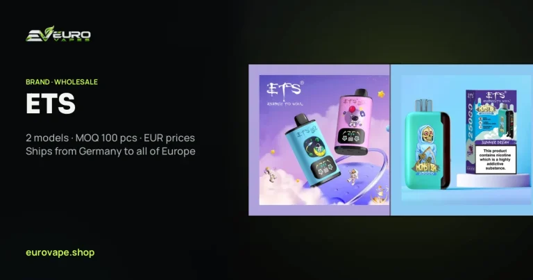 ETS wholesale – buy ETS vapes in bulk from Euro Vapes Germany