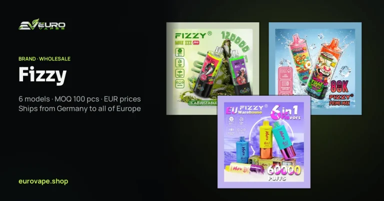 Fizzy wholesale – buy Fizzy vapes in bulk from Euro Vapes Germany