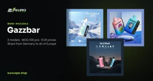 Gazzbar wholesale – buy Gazzbar vapes in bulk from Euro Vapes Germany