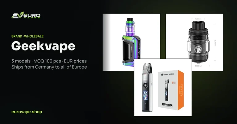 Geekvape wholesale – buy Geekvape vapes in bulk from Euro Vapes Germany
