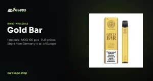 Gold Bar wholesale – buy Gold Bar vapes in bulk from Euro Vapes Germany