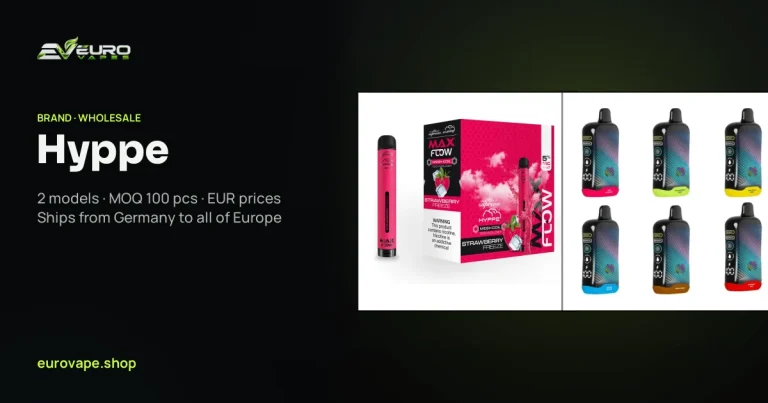 Hyppe wholesale – buy Hyppe vapes in bulk from Euro Vapes Germany