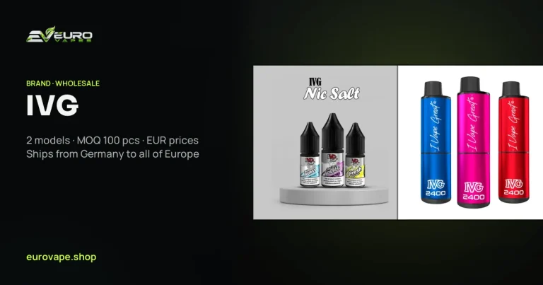 IVG wholesale – buy IVG vapes in bulk from Euro Vapes Germany