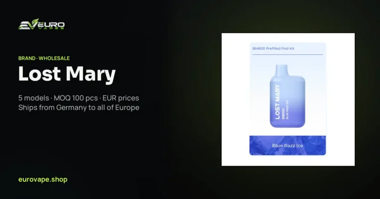Lost Mary wholesale – buy Lost Mary vapes in bulk from Euro Vapes Germany