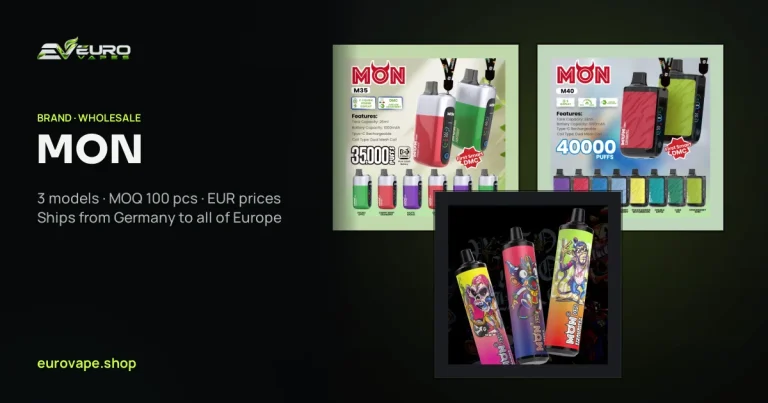 MON wholesale – buy MON vapes in bulk from Euro Vapes Germany