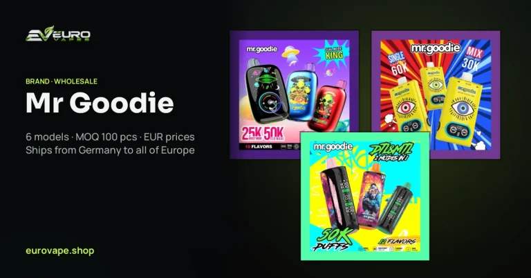 Mr Goodie wholesale – buy Mr Goodie vapes in bulk from Euro Vapes Germany
