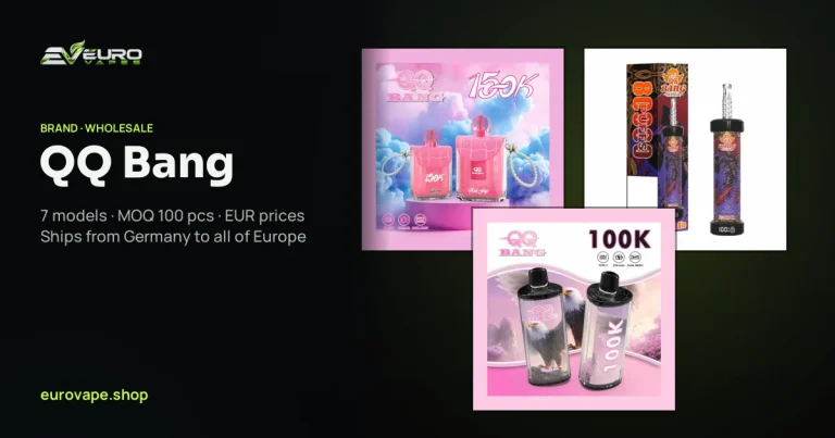 QQ Bang wholesale – buy QQ Bang vapes in bulk from Euro Vapes Germany