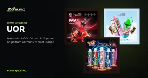 UOR wholesale – buy UOR vapes in bulk from Euro Vapes Germany