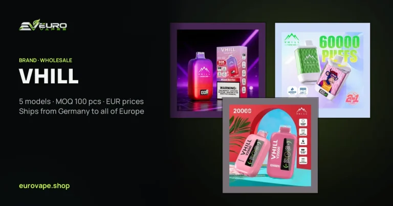 VHILL wholesale – buy VHILL vapes in bulk from Euro Vapes Germany