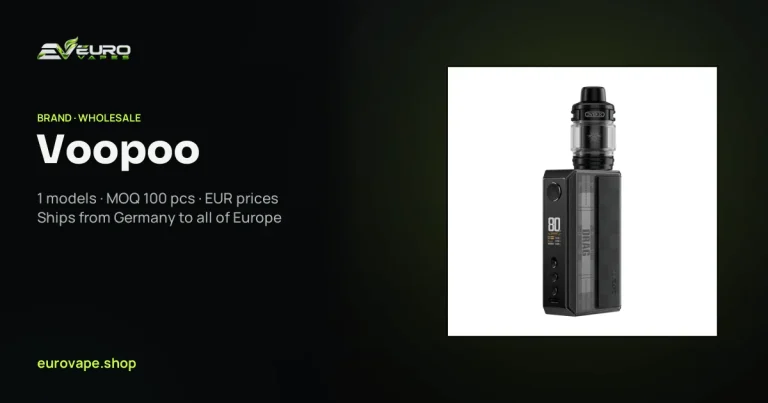 Voopoo wholesale – buy Voopoo vapes in bulk from Euro Vapes Germany