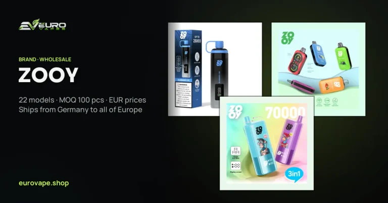 ZOOY wholesale – buy ZOOY vapes in bulk from Euro Vapes Germany