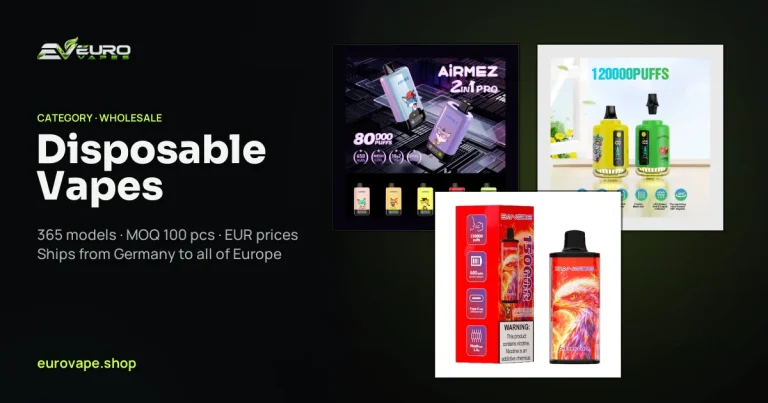 Disposable Vapes wholesale – Disposable Vapes in bulk from Euro Vapes Germany