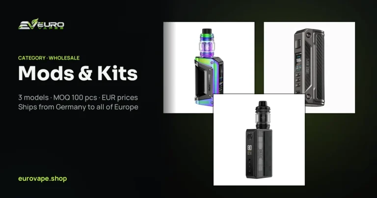 Mods & Kits wholesale – Mods & Kits in bulk from Euro Vapes Germany