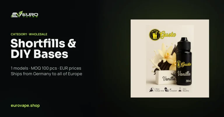 Shortfills & DIY Bases wholesale – Shortfills & DIY Bases in bulk from Euro Vapes Germany